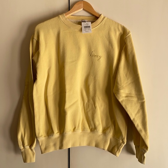 Brandy Melville Sweaters - Brandy Melville Honey Crewneck Sweater